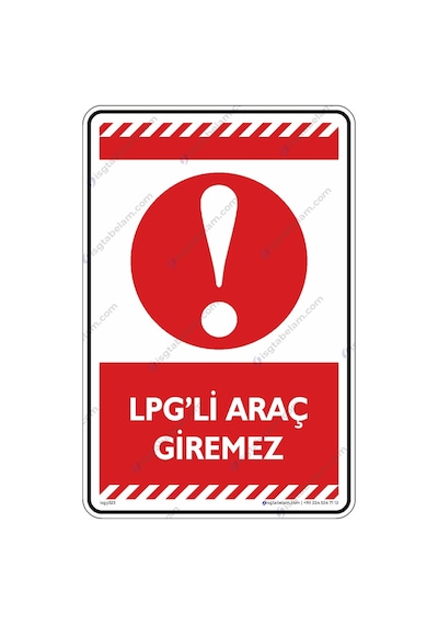 Lpg'Li Araç Giremez (546148915)