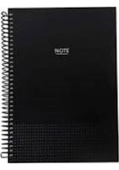 Dilman Black Book Spiralli Yan 16x22 80 Yp Kareli 6612 Diğer