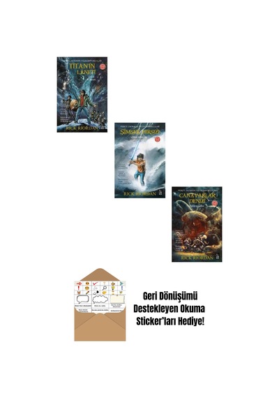 Percy Jackson Ve Olimposlular Çizgi Roman Seti 3 Kitap + Okuma Sticker'ları