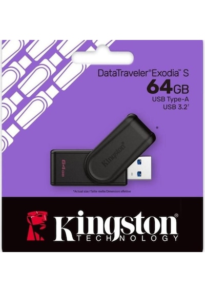 Kingston 64gb Exodias Usb 3.2 Flash Bellek - Dtxs/64gb