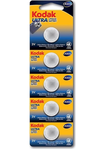 Kodak Ultra CR2032 Lityum 3V Kartela Düğme Pil 5'li