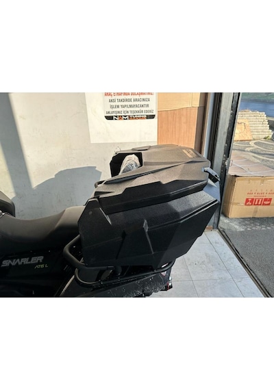 180 Litre Atv Arka Çanta Arka Bagaj Segway Yazılı Siyah