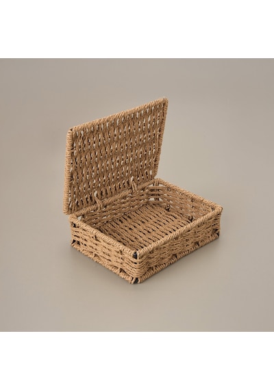 Living Dekoratif Saklama Kutusu - Kahverengi - 5x15x20 Cm Çok Renkli