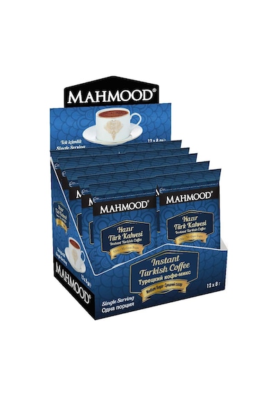 Mahmood Coffee Orta Şekerli Hazır Türk Kahvesi 12 x 8 G