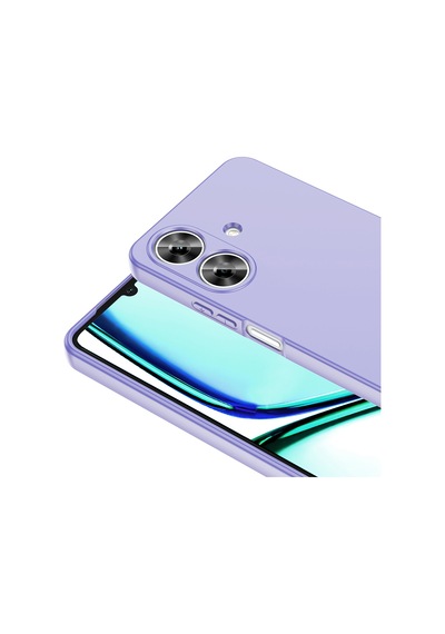 Noktaks - Realme Uyumlu Realme Note 60 - Kılıf İçi Kadife Koruyucu Mara Lansman Kapak - Lila T35588 Lila