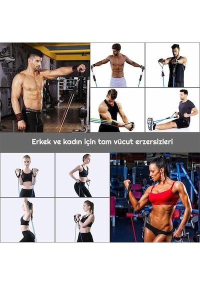 Exeo Pilates Fitness Kondisyon Kardiyo Egzersiz Direnç Lastiği