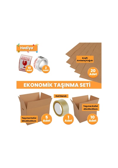 Ekonomik Taşınma Seti - Koli - Eşya Taşıma - Taşıma Kolisi