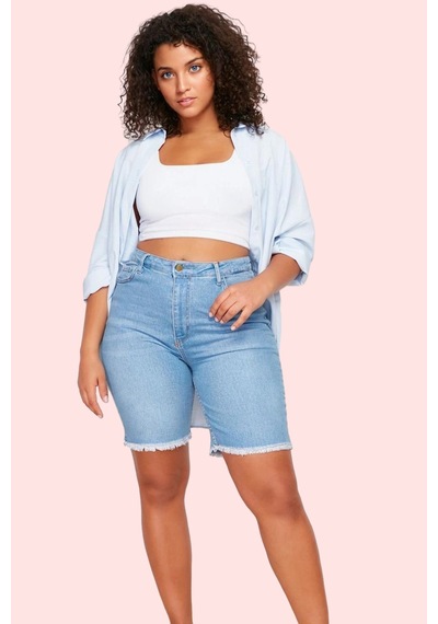 Ersefa Kadın Skinny Denim Şort Pamuk Rahat Günlük Yaz Kombinleri İçin Ha mavi