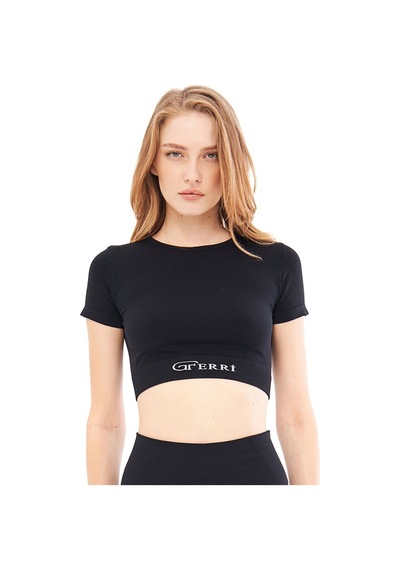 Giorgina Ferri Yumuşak Dokulu, Esnek Yoga, Koşu, Spor Ve Günlük Crop Top Mila