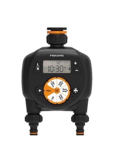 Fiskars 1054792 Sulama Saati - Çift Çıkışlı