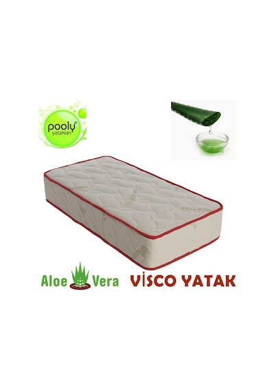 60 x 120 Ortopedik Yatak Aloe Vera Visco Yatak Bebek Yatağı 20 Cm
