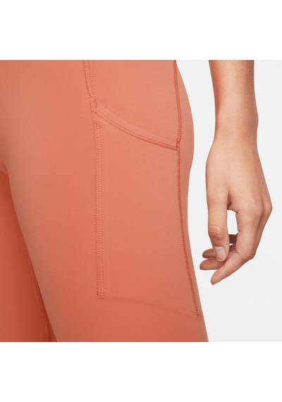 Nike Epic Luxe Women's Mid-rise Pocket Leggings Toparlayıcı Tayt Turuncu