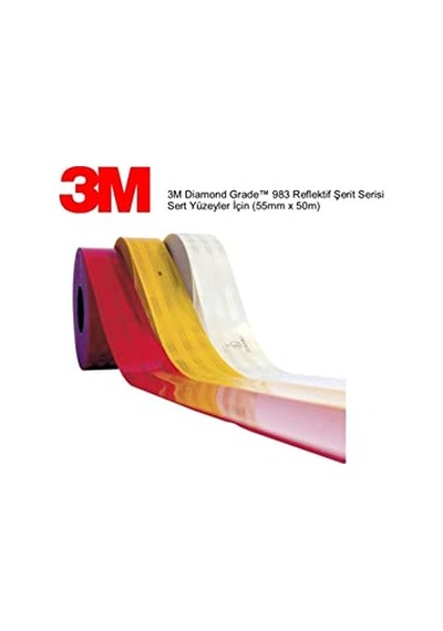Reflektif Şerit Sarı Diamond Grade Reflektör 1 M