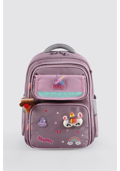 Ççs Kids Premium Okul Çanta Seti 3'lü İlkokul Ortaokul Sırt Çantası Termal Beslenme Çantası Kalemlik Gül Kurusu-pembe 52016
