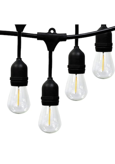 Forlife 220Volt 20 Adet E27 Duylu 20 Metre Kablolu Set (20 Adet S14 Led Ampul Hediyeli) -