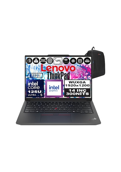 Lenovo ThinkPad E14 Gen 6 21M7002PTXP08 Ultra 5 125U 24 GB 4 TB SSD 14" W11P Dizüstü Bilgisayar + Zetta Çanta