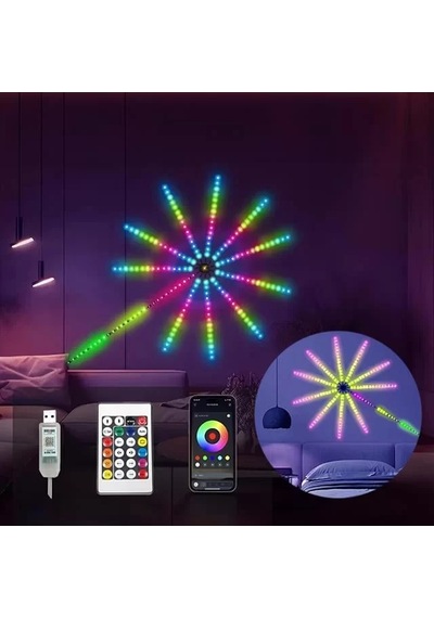 Rgb Led Li Işıklı Ses Kontrüllü Havai