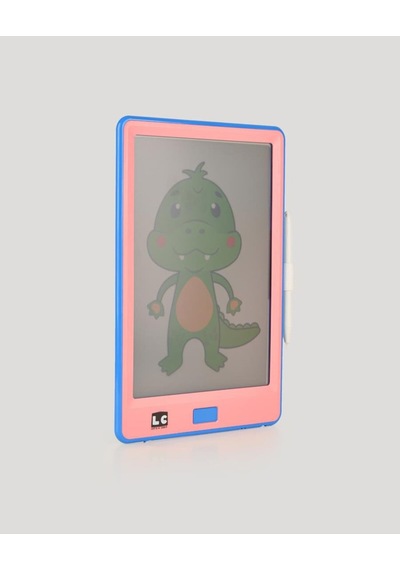 10 İnch Şeffaf Lcd Dijital 4 Adet Çizim Kartlı Tablet- Pembe