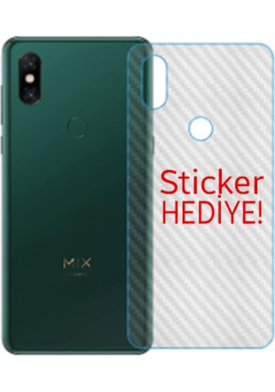 Xiaomi Mi Mix 3 Full Glue Full Kaplama Tempered Cam Ekran Koruyu Siyah