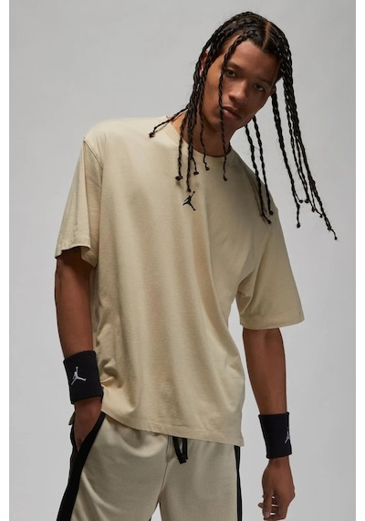 Nike Air Jordan Dri Fit Short Sleeeve Mens Tee Erkek Günlük Tişört Bej