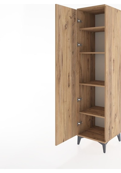 Hyperion Dolap 4 Raflı Tek Kapaklı 44x44x182 Çam-çam Çam