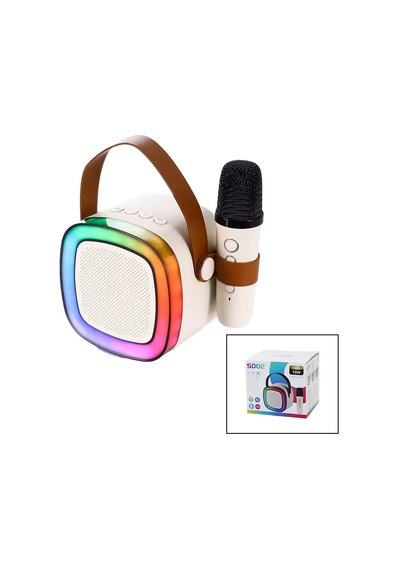 Hasuba Sd-02 Hs-87 Karaoke Bluetooth Wireless Hoparlör Ve Speaker Mikrofonlu Usb Şarjlı