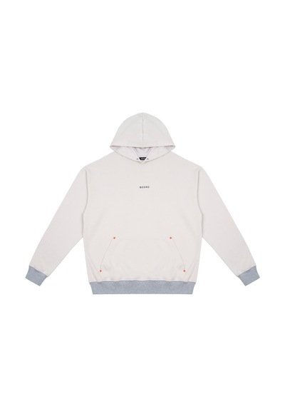 Beord Taş-gri %100 Pamuk Kapüşonlu Sweatshirt Bhd1-139