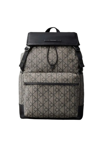 Calvin Klein Mıxed Emblem Aop Fla, 7ul Bej Erkek Sırt Çantası