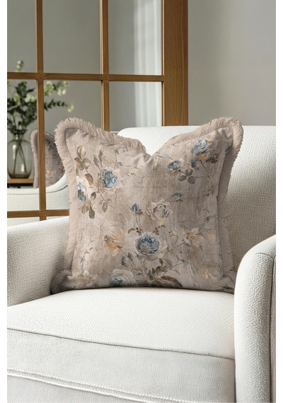 Vintage Çiçek Kadife Saçaklı Yastık Kılıfı-romantik Floral Country Mavi Krem Püsküllü Kırlent Kılıfı Gizli Rota Lime Vintage Çiçek Kadife Saçaklı Yastık Kılıfı-romantik Floral Country Mavi Krem Püsküllü Kırlent Kılıfı Gizli Rota Lime