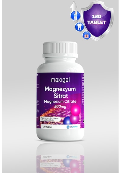 Maxigal Magnezyum Sitrat 120 Tablet