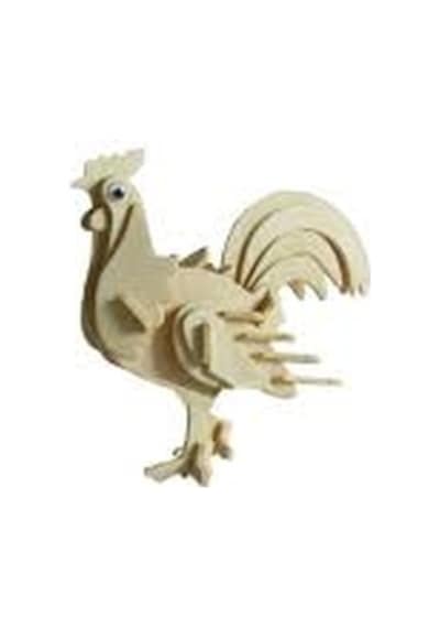 3D Ahşap Horoz Maket Puzzle 37 Parça