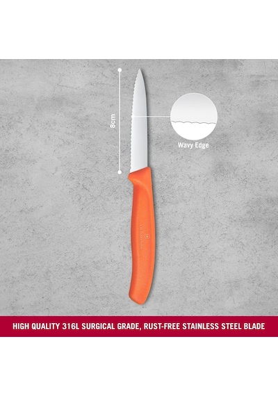 Victorinox 6.7639.c1 Swiss Classic 8cm Tırtıklı Soyma Bıçağı Çok Renkli