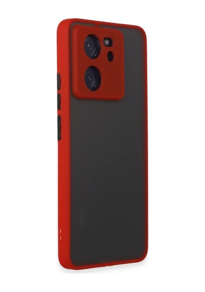 Xiaomi Mi 13t Pro Uyumlu Kılıf Montreal Silikon Kapak - Kırmızı