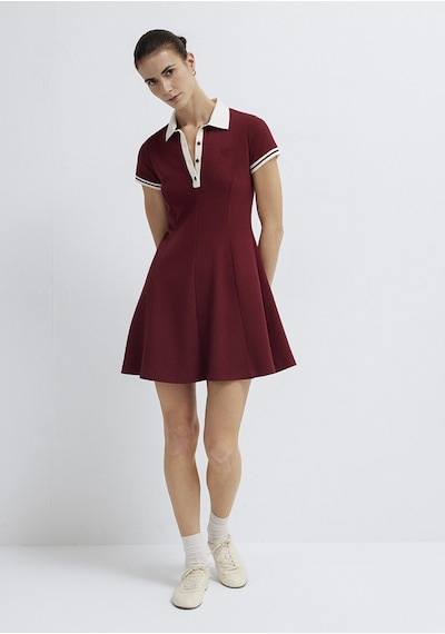 Mavi - Kırmızı Mini Elbise 1310903-85633