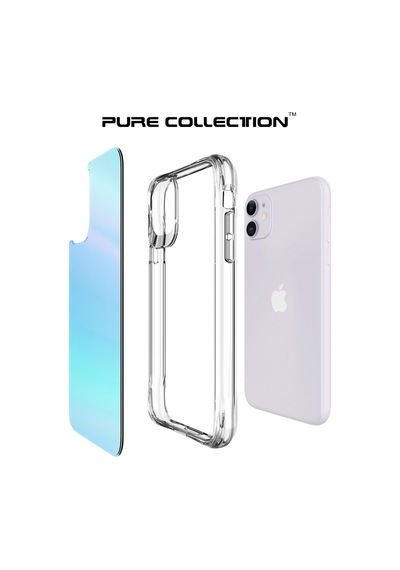 Bix Apple Uyumlu iPhone 11 Pure Rainbow Renk Geçişli Şeffaf Kılıf Çizilmeye Dayanıklı Darbe Emici Parmak İzi Önleyici Mavi Bix Apple Uyumlu iPhone 11 Pure Rainbow Renk Geçişli Şeffaf Kılıf Çizilmeye Dayanıklı Darbe Emici Parmak İzi Önleyici Mavi
