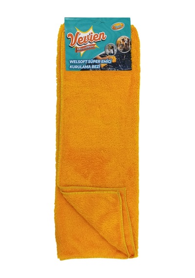 Microfiber Welsoft Süper Emici Kurulama Bezi 50x70 Cm Oto Yıkama Kurulama Bezi Turuncu