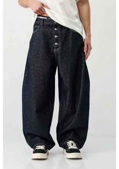 Vamos Barrel Fit Jeans Lacivert