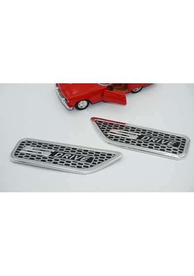 Bmw S Drive Çamurluk Yanı 3M 3D Logo Amblem 2 Li Set