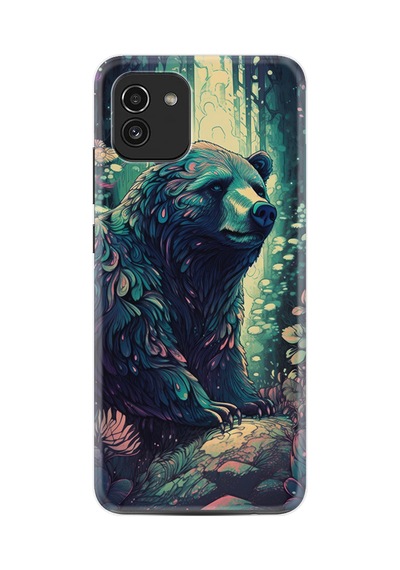 Samsung Samsung Galaxy Uyumlu A03 Kılıf Boutique Baskılı Resimli Bears Pcode -081