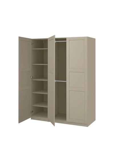 Ikea Gri Ferah Kapaklı Gardırop