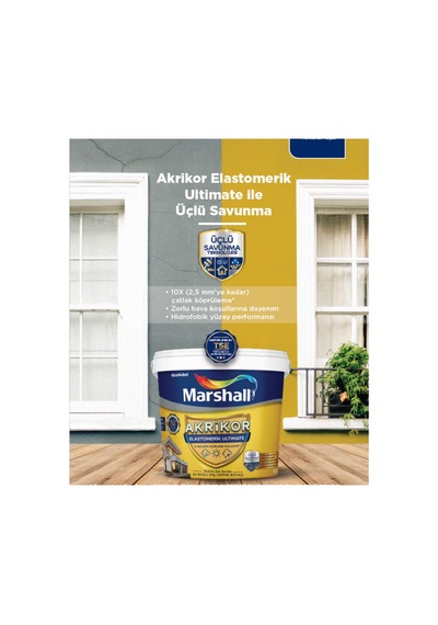 Marshall Akr. Elastomerık Ultımate Beyaz 2.5 Lt 2,5 L
