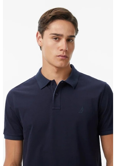 Nautica Erkek Lacivert Regular Fit Polo Yaka T-shirt-14711