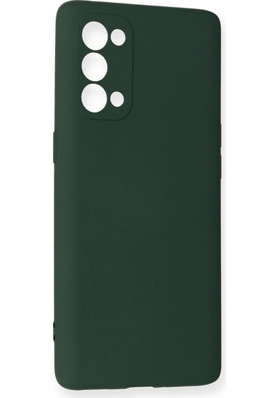 Newface - 355 - Oppo Reno 5 Pro Kılıf Nano İçi Kadife Silikon - - Metemıx - Koyu Yeşil