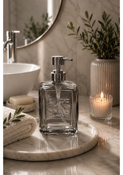 Sıvı Cam Sabunluk 500 Ml Gri - 905837423 Gri
