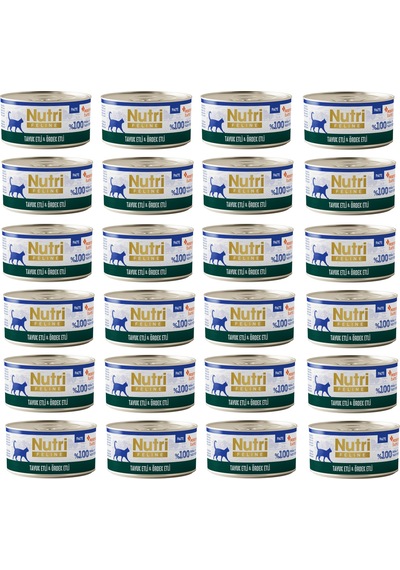 Nutri Feline Tavuk Etli Ve Ördekli Pate Tahılsız Yetişkin Kedi Konservesi 70 G X 24 Adet