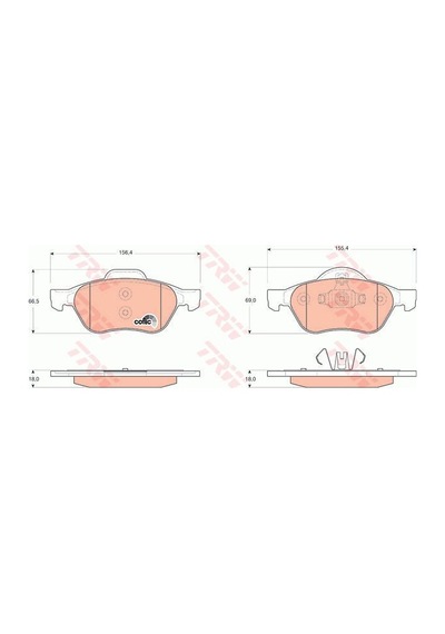 Renault Megane 2 Ön Fren Balatası 2006-2009 Trw