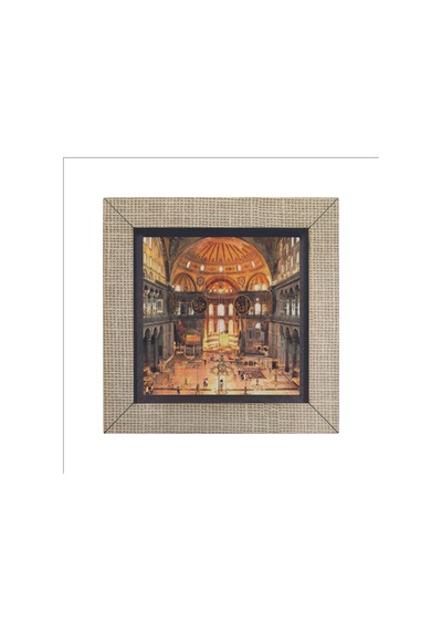 Ayasofya Camii İçi Baskılı Mdf Magnet 7x7 39