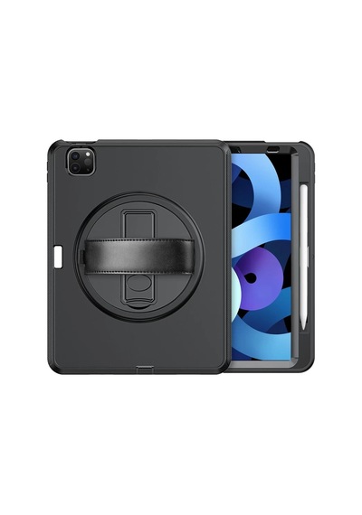 Bezos Apple iPad Uyumlu Pro 11 2018 Kılıf Hand Strap Tablet Kılıfı - Siyah Dmc