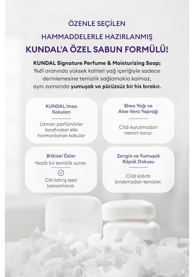 Kundal Signature Perfume & Moisturizing Soap White Musk 100 G