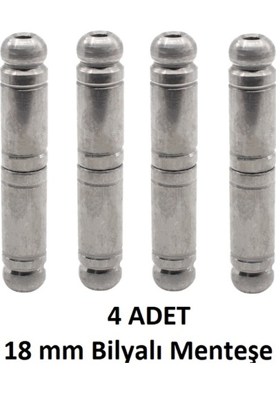 Bilyalı Mil Menteşe 18 Mm 4 Adet